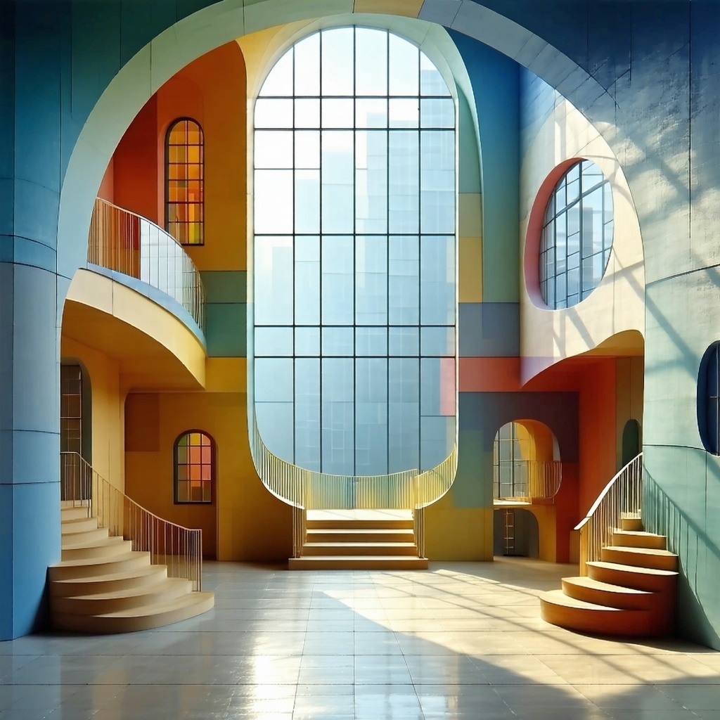 vivenda estilo Frank Gehry vista por dentro-1