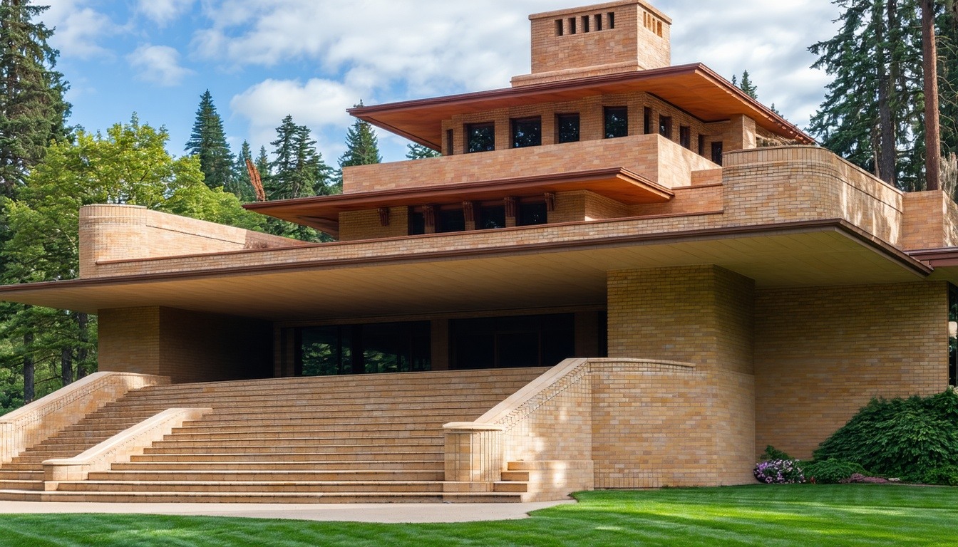 vivenda estilo frank lloyd wright vista por fora-1